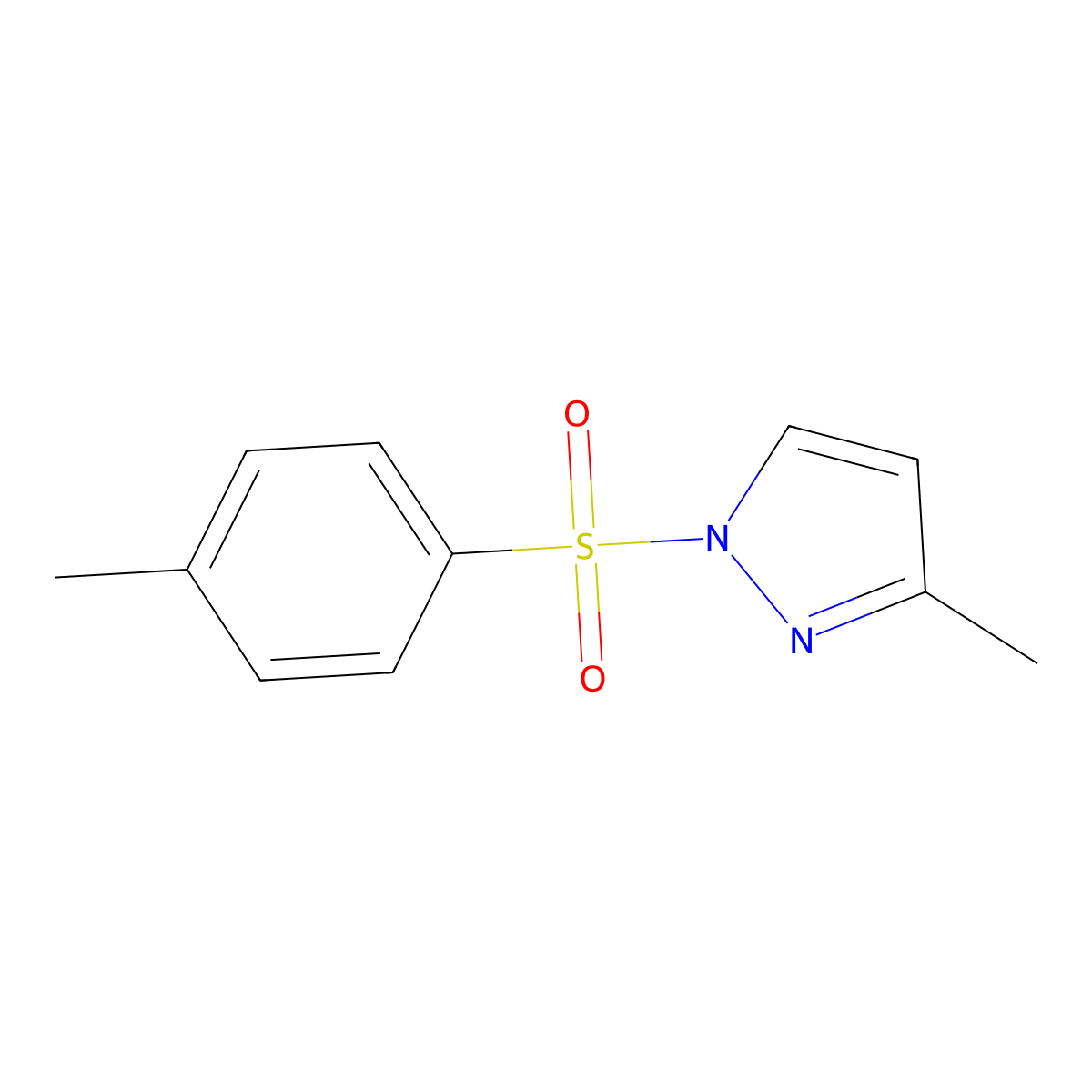 3-Methyl-1-(4-methylphenyl)sulfonylpyrazole molecular structure, CAS 6126-11-0