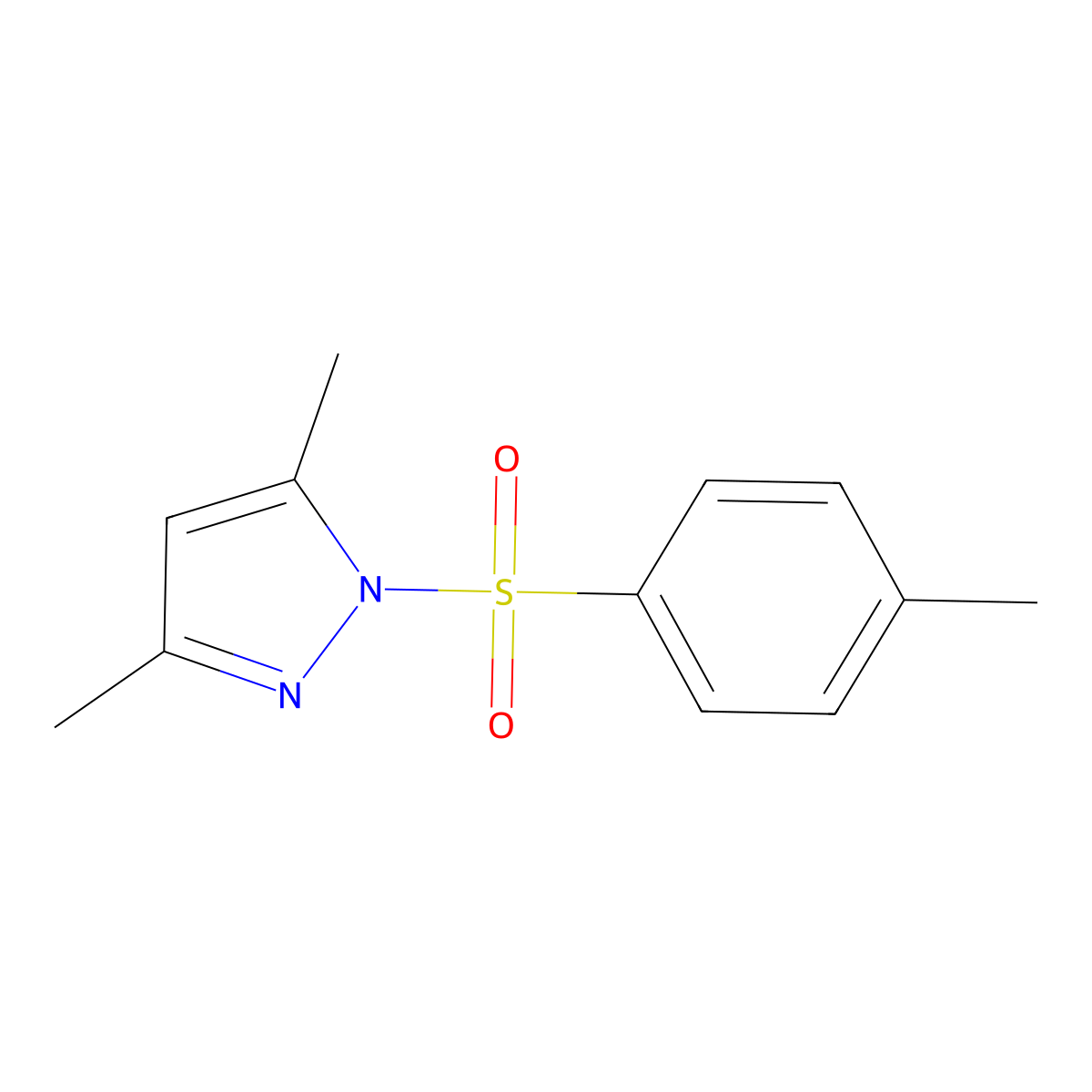 3,5-Dimethyl-1-(toluene-4-sulfonyl)-1H-pyrazole molecular structure, CAS 6126-12-1