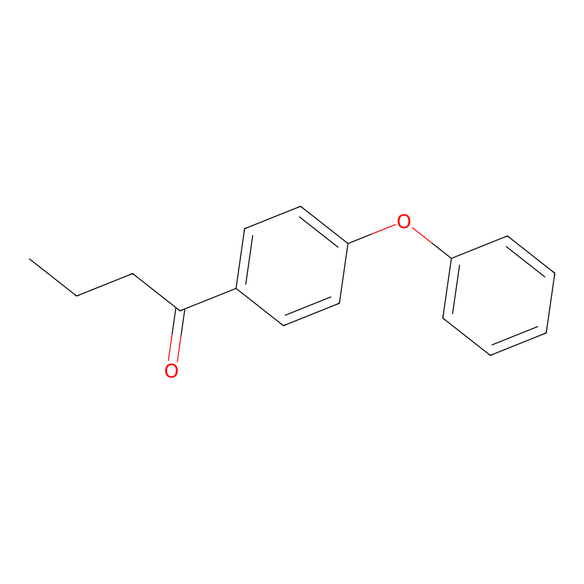 1-(4-phenoxyphenyl)-1-Butanone molecular structure, CAS 61260-02-4