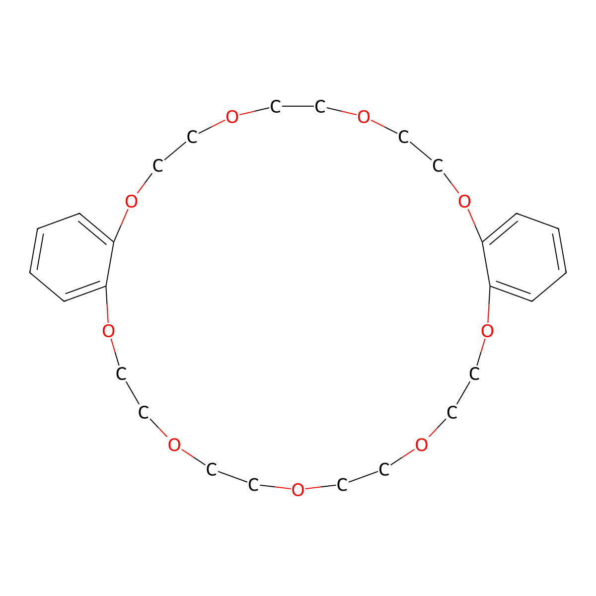 Dibenzo-27-crown-9 molecular structure, CAS 61260-08-0