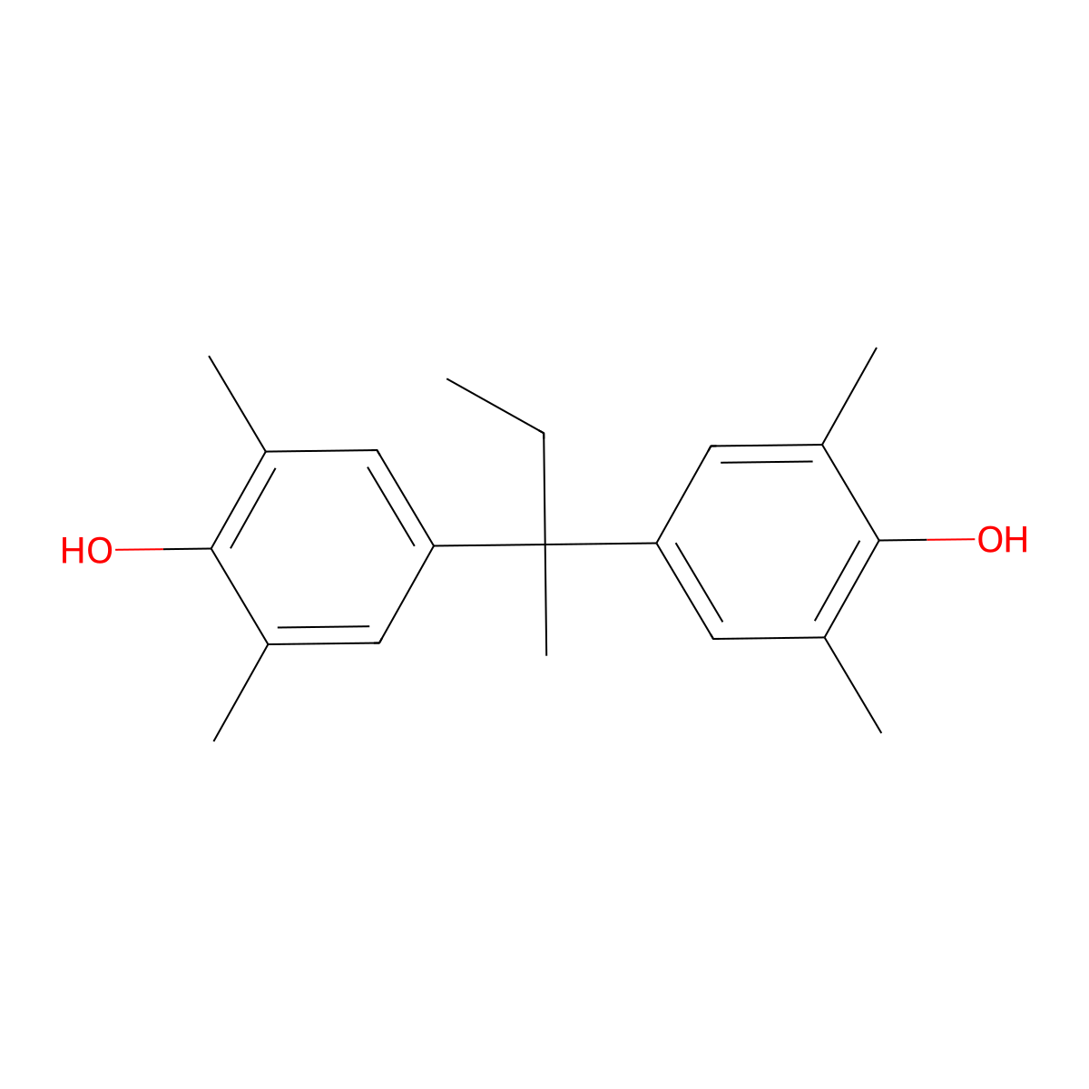 4,4'-(Butane-2,2-diyl)bis(2,6-dimethylphenol) molecular structure, CAS 61260-10-4