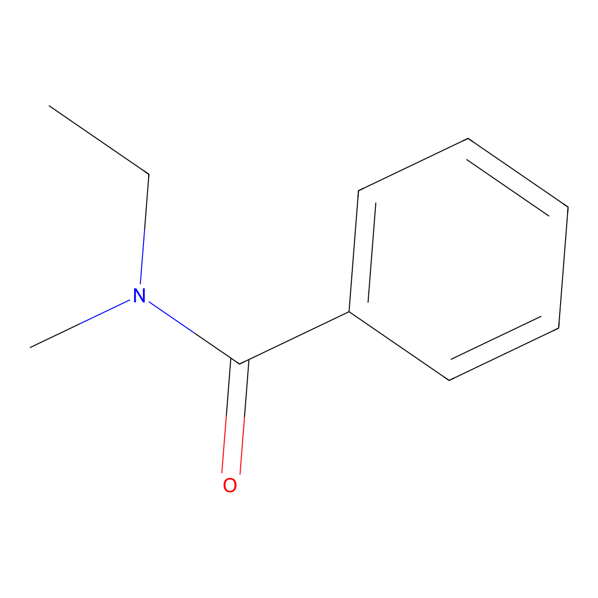 N-Ethyl-N-methyl-benzamide molecular structure, CAS 61260-46-6