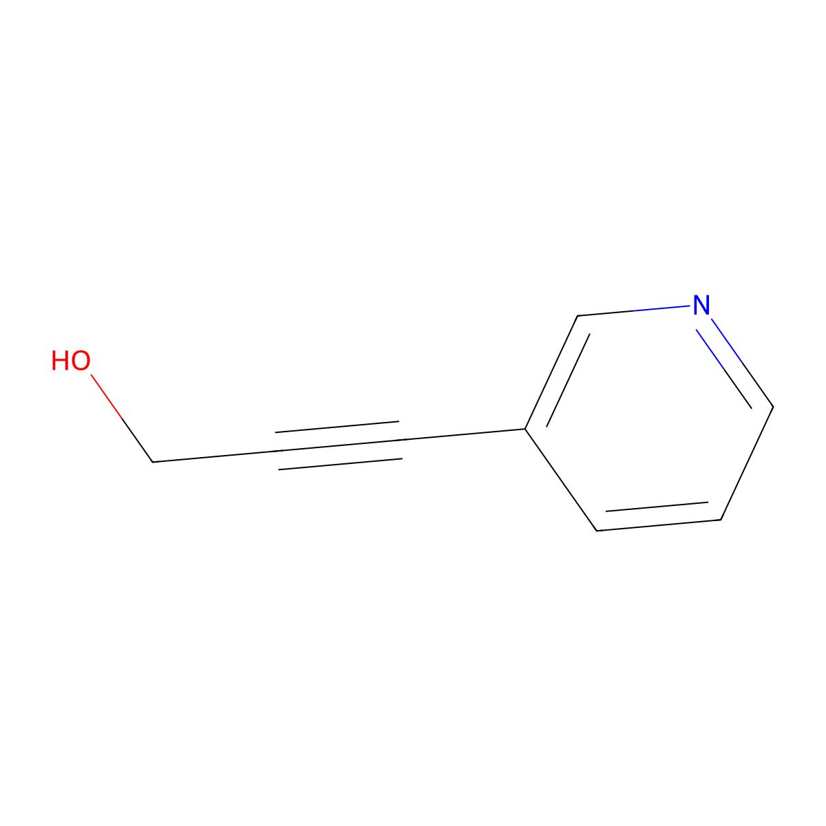 3-(3-Pyridyl)-2-propyn-1-ol molecular structure, CAS 61266-33-9