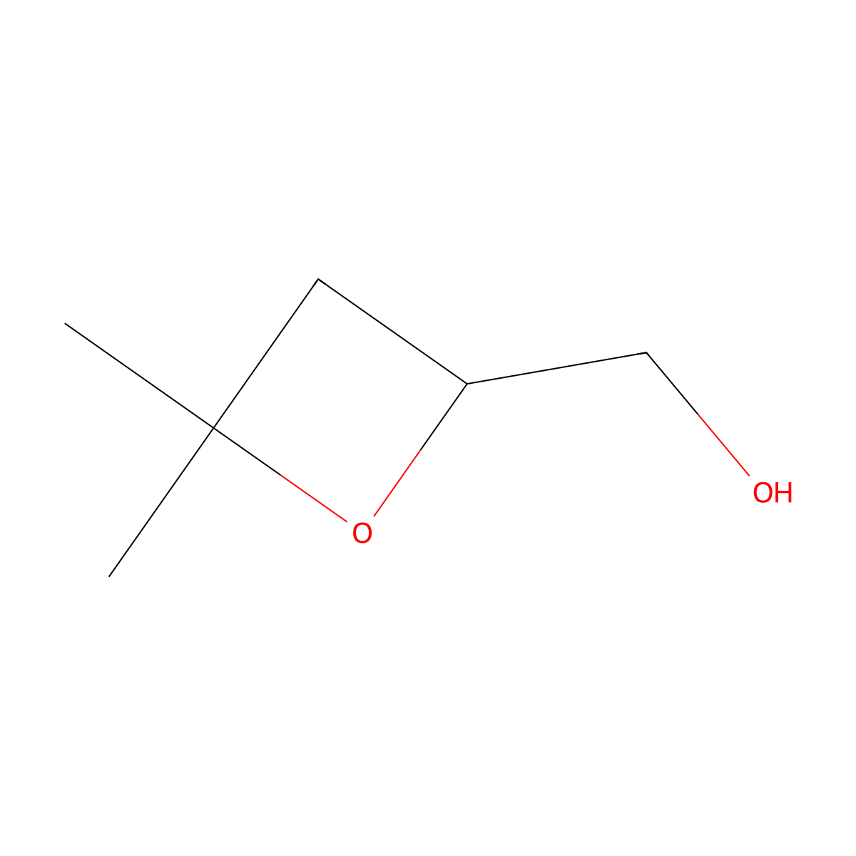 (4,4-Dimethyloxetan-2-YL)methanol molecular structure, CAS 61266-55-5