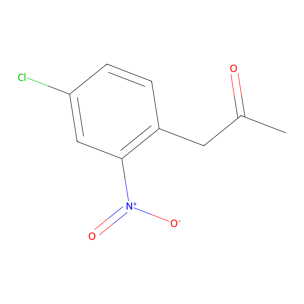 1-(4-Chloro-2-nitrophenyl)propan-2-one molecular structure, CAS 6127-13-5