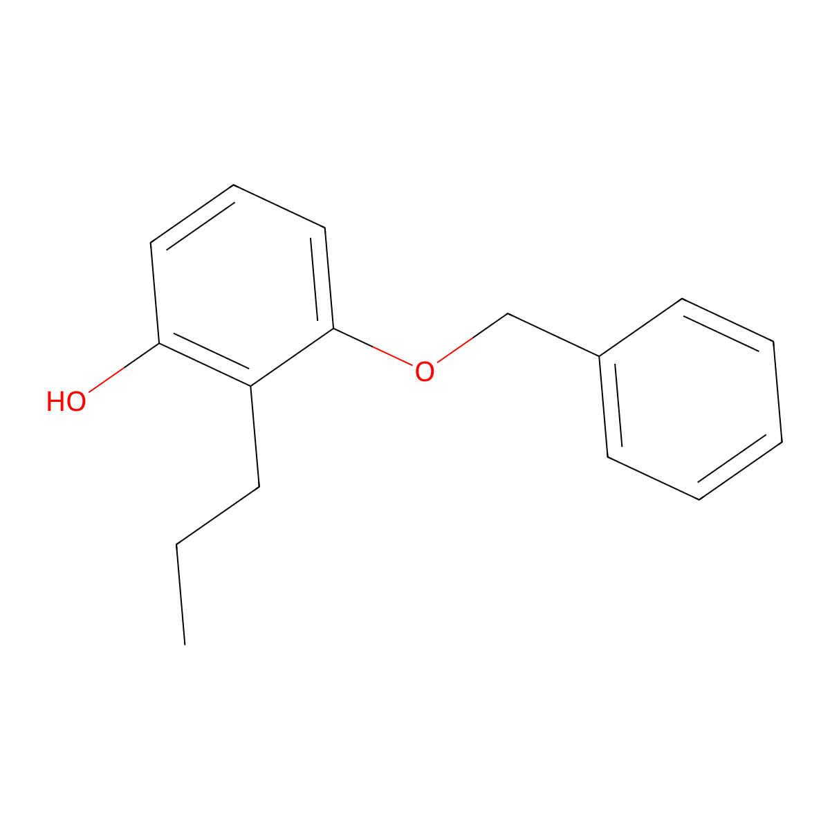 3-(Benzyloxy)-2-propylphenol molecular structure, CAS 61270-29-9