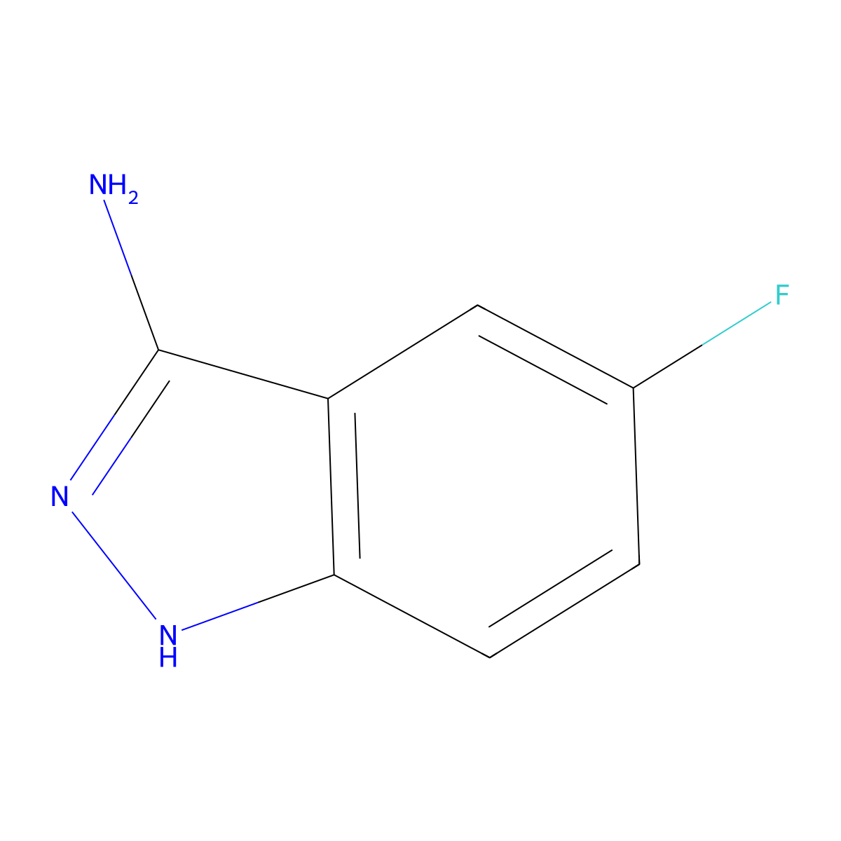 5-fluoro-1H-indazol-3-amine molecular structure, CAS 61272-72-8