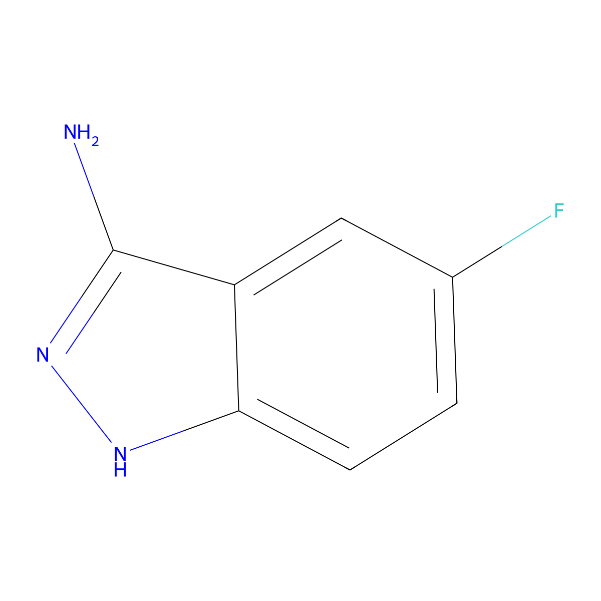 5-fluoro-1H-indazol-3-amine molecular structure, CAS 61272-72-8