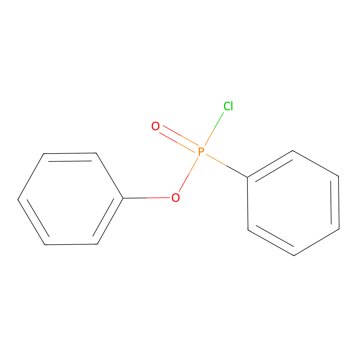 Phenyl P-phenylphosphonochloridate molecular structure, CAS 61274-57-5