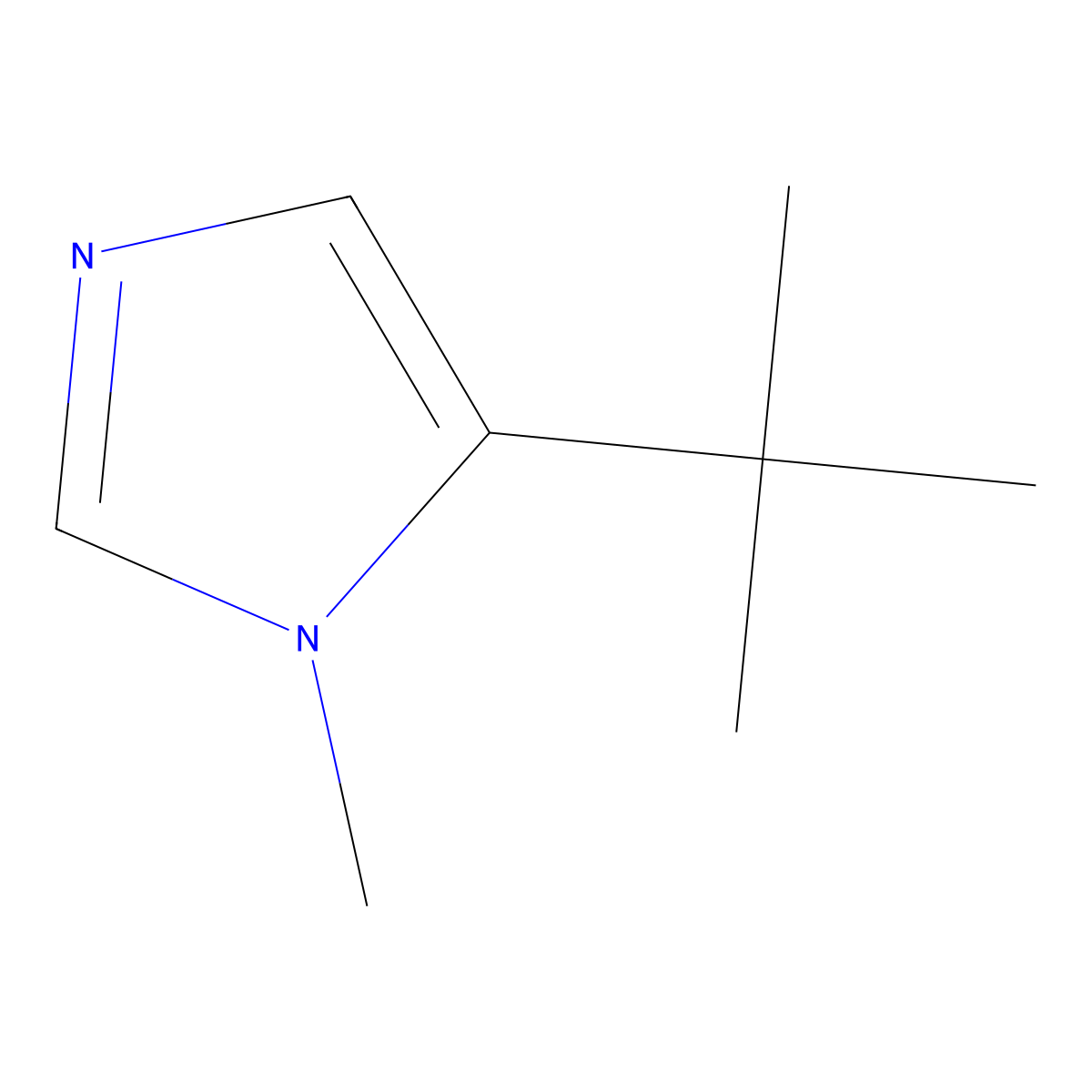 5-tert-Butyl-1-methyl-1H-imidazole molecular structure, CAS 61278-62-4