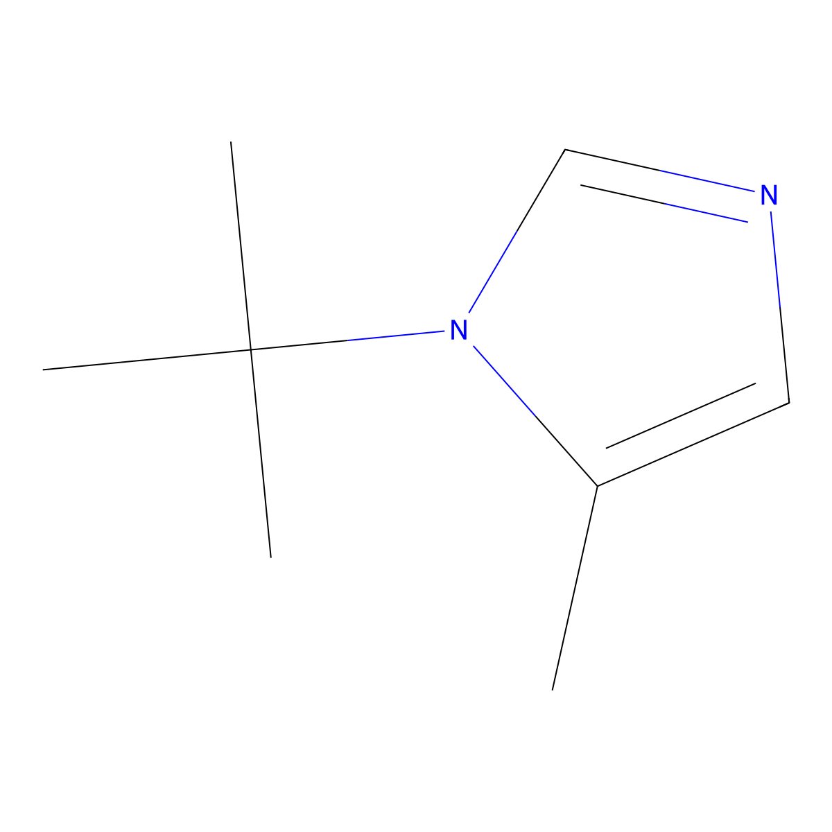 1-tert-Butyl-5-methyl-1H-imidazole molecular structure, CAS 61278-64-6