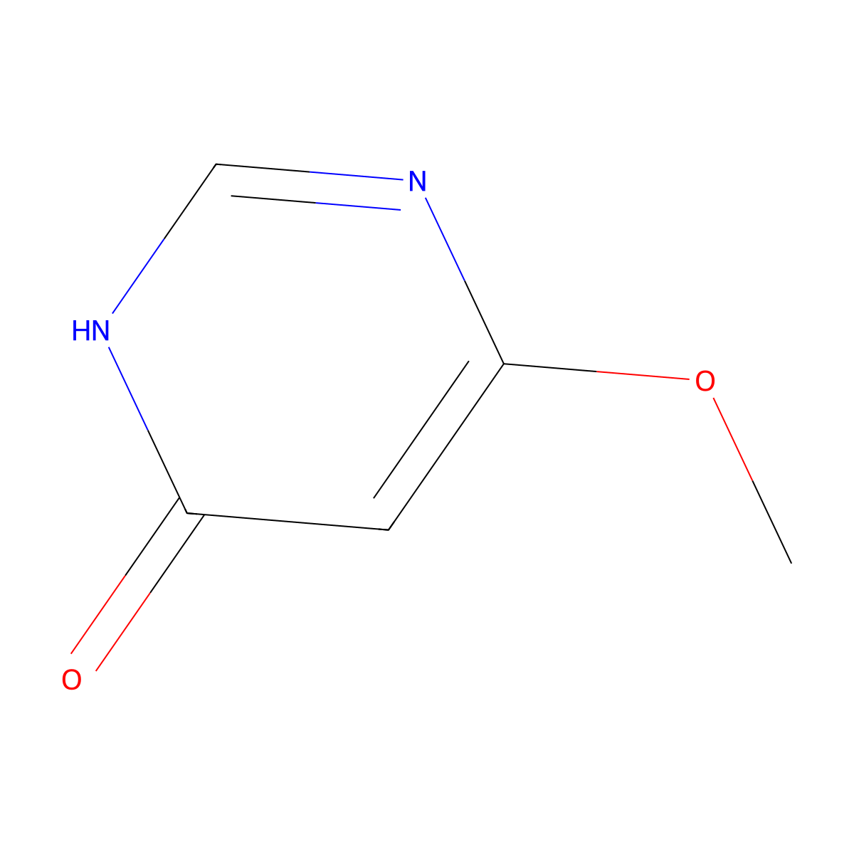6-Methoxy-4-1H-pyrimidinone molecular structure, CAS 6128-06-9