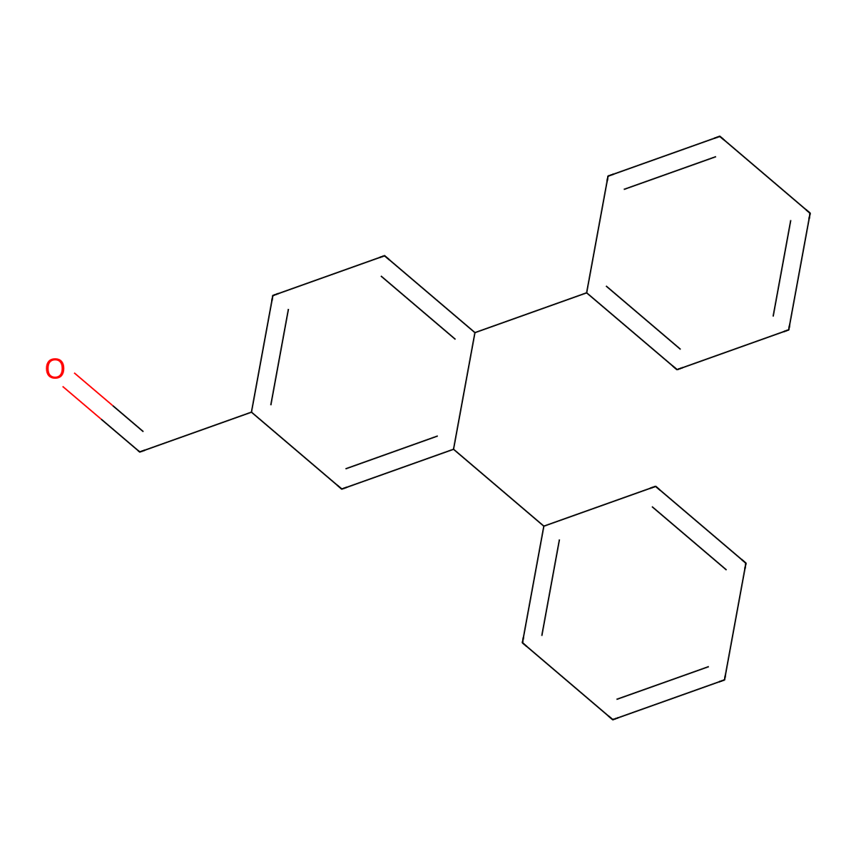 [1,1':2',1''-Terphenyl]-4'-carboxaldehyde molecular structure, CAS 61283-03-2