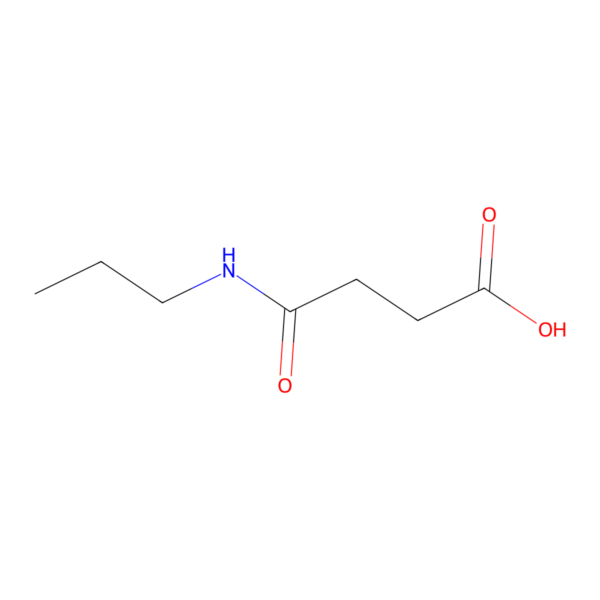 3-(propylcarbamoyl)propanoic Acid molecular structure, CAS 61283-60-1