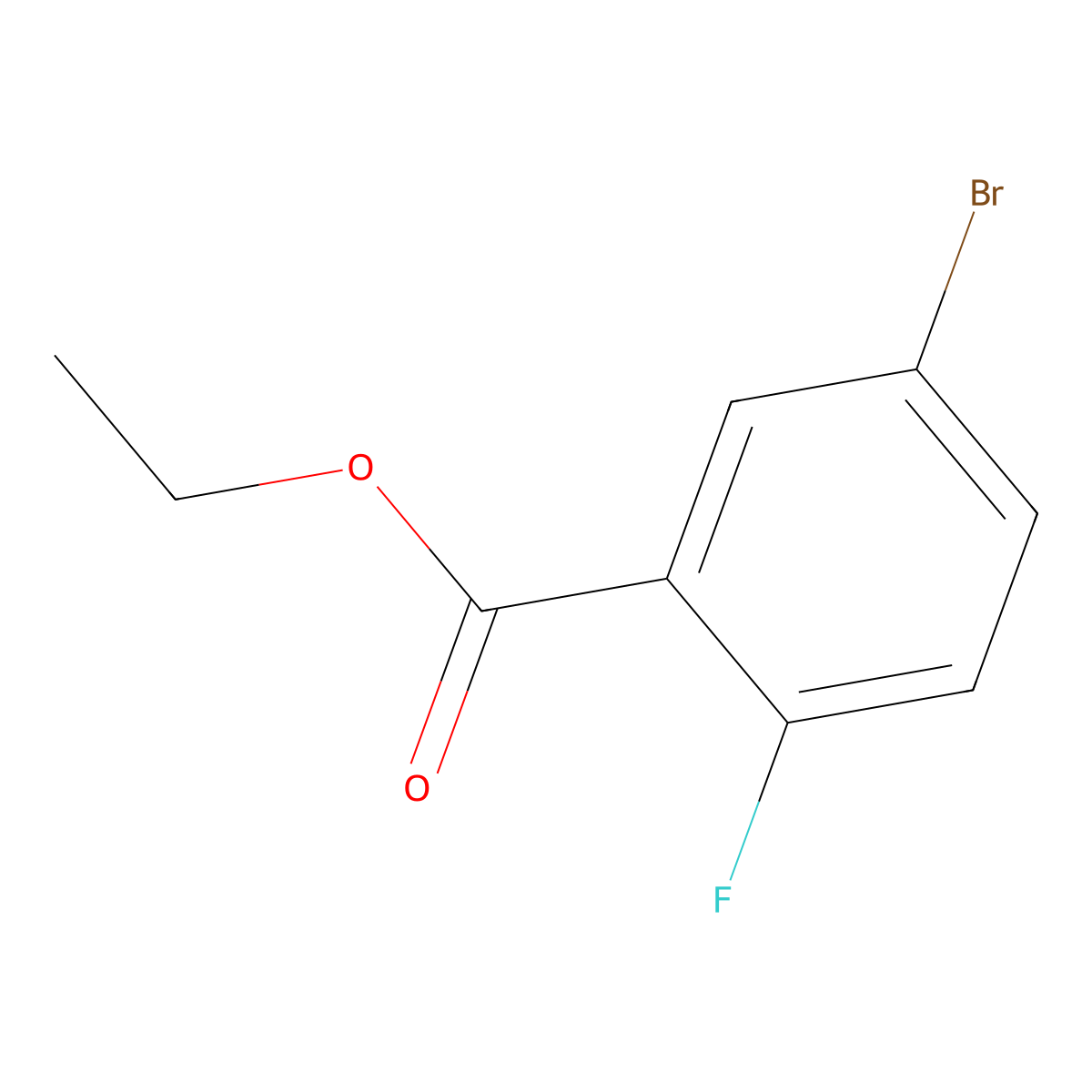 Ethyl 5-bromo-2-fluorobenzoate molecular structure, CAS 612835-53-7