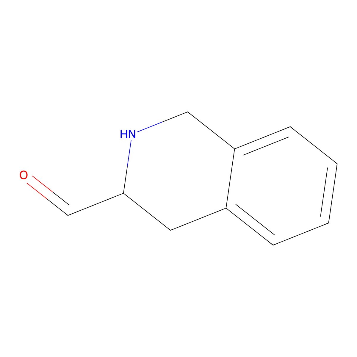 1,2,3,4-Tetrahydroisoquinoline-3-carbaldehyde molecular structure, CAS 612836-24-5