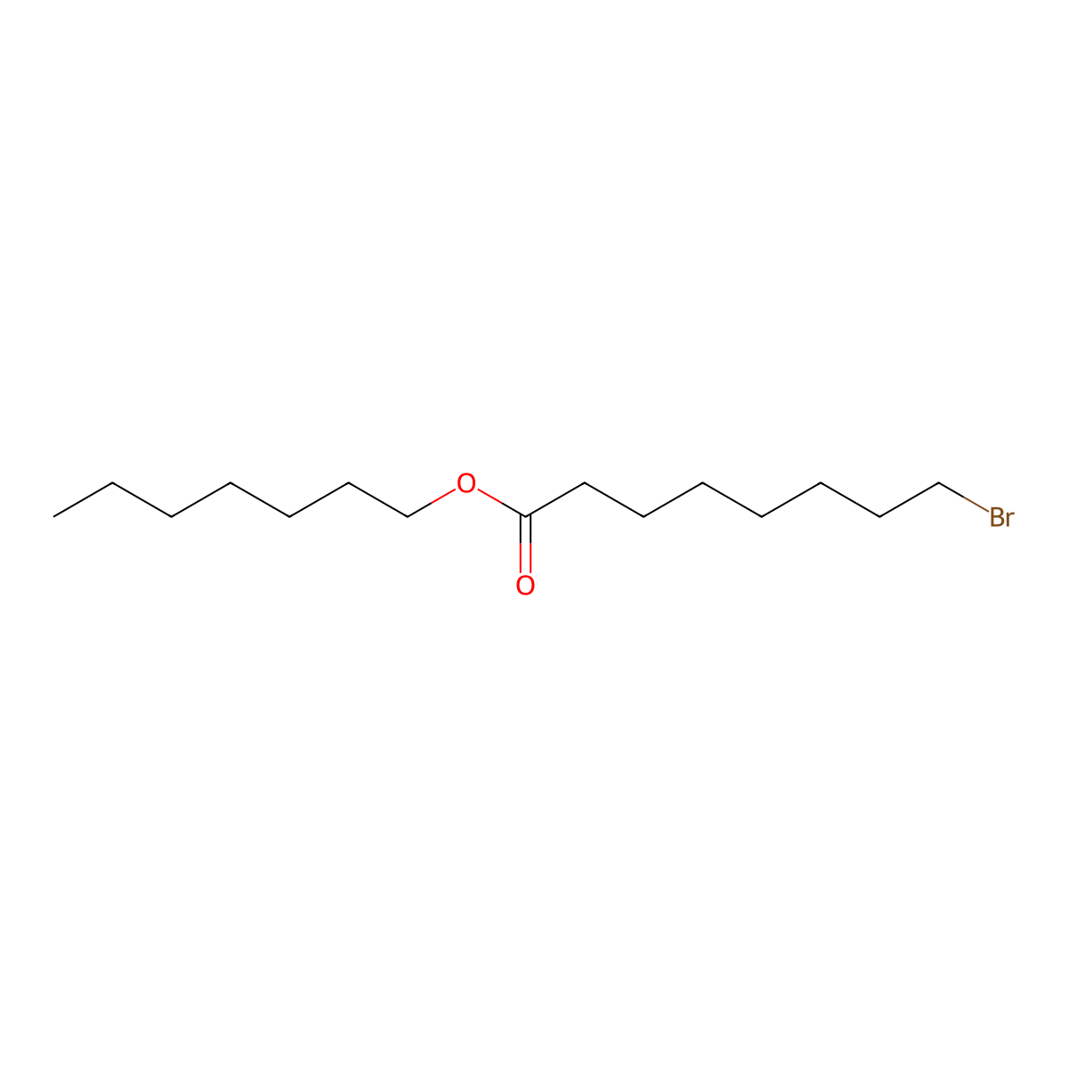 Heptyl 8-bromooctanoate molecular structure, CAS 612842-05-4