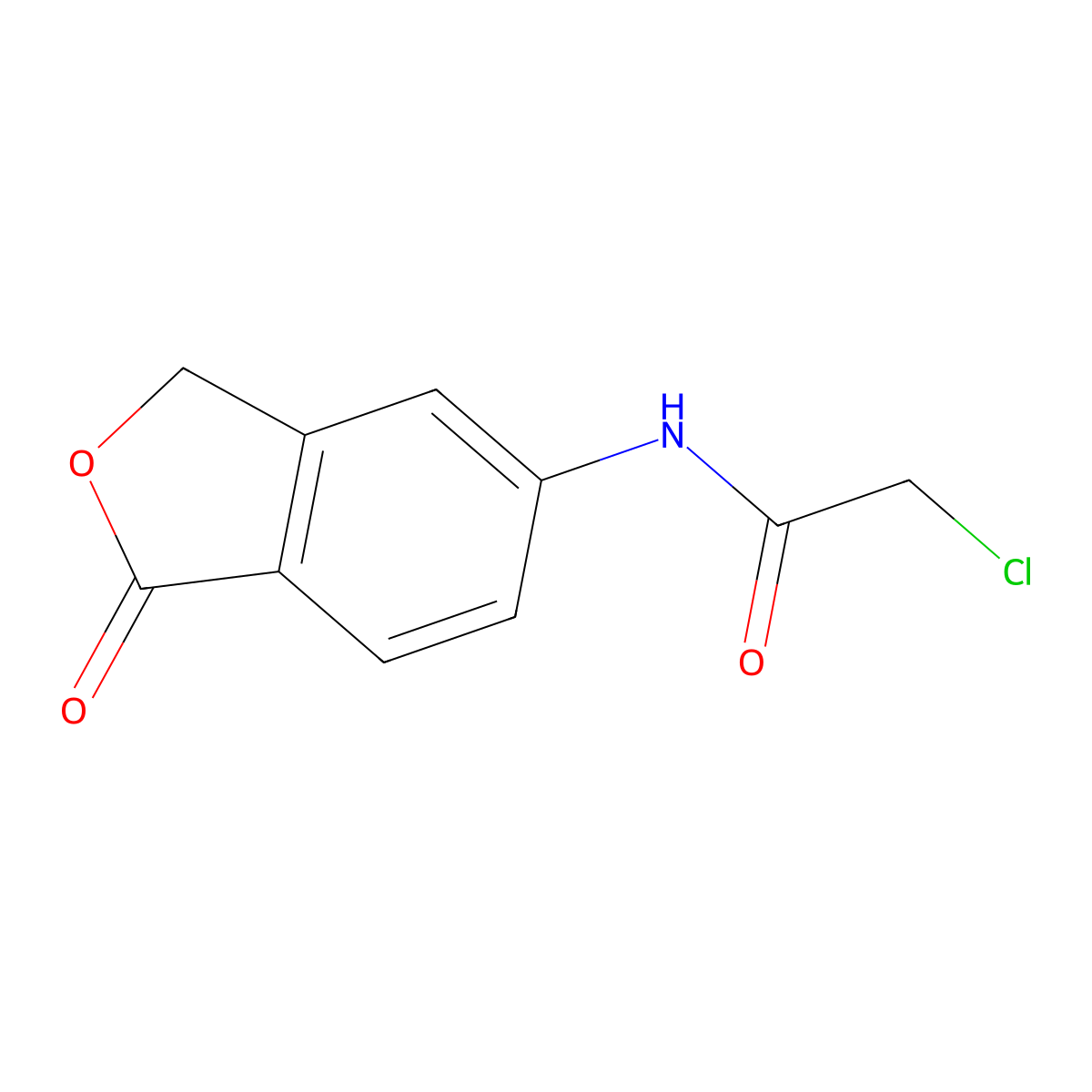 2-Chloro-N-(1-oxo-1,3-dihydro-2-benzofuran-5-yl)acetamide molecular structure, CAS 612850-65-4