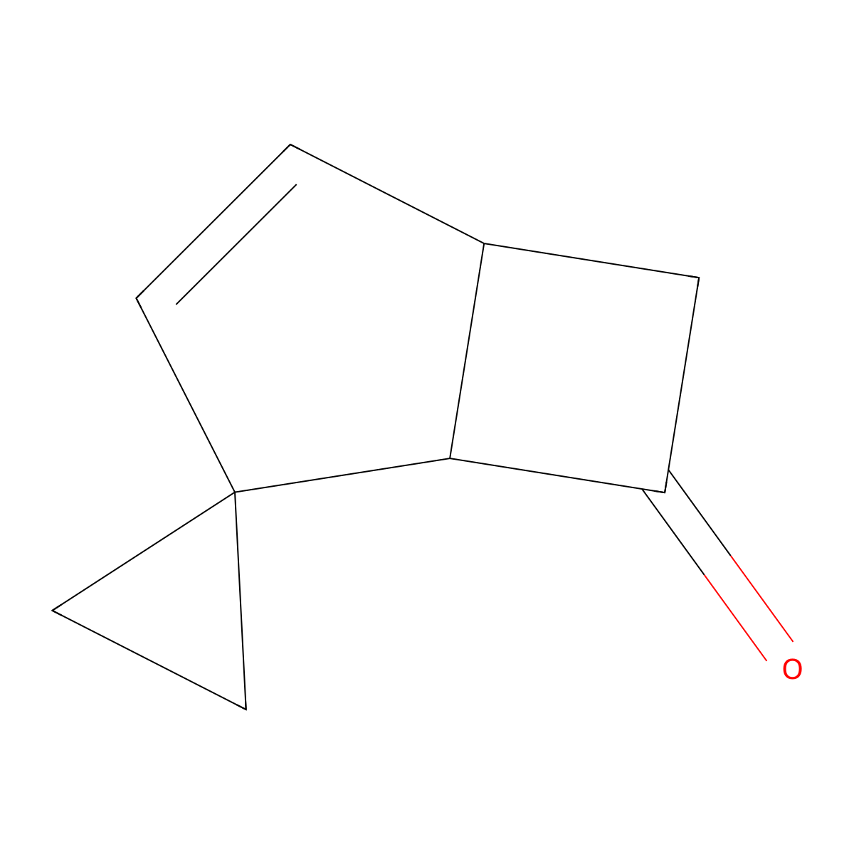 Spiro[bicyclo[3.2.0]heptane-2,1'-cyclopropan]-3-en-7-one molecular structure, CAS 61286-88-2