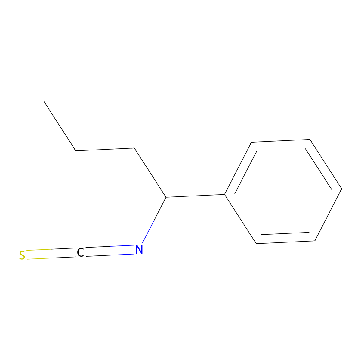 (1-Isothiocyanatobutyl)benzene molecular structure, CAS 61290-96-8