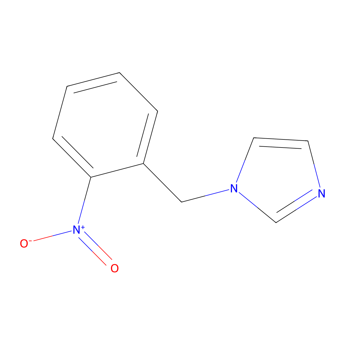 1-(2-nitrobenzyl)-1H-imidazole molecular structure, CAS 61292-49-7