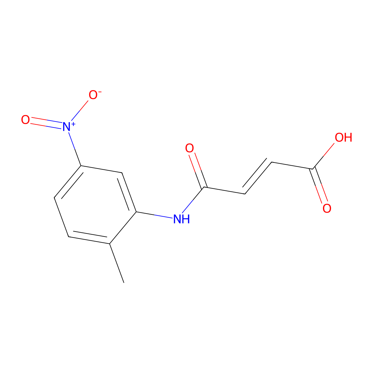 4-(2-Methyl-5-nitroanilino)-4-oxobut-2-enoic acid molecular structure, CAS 61294-16-4