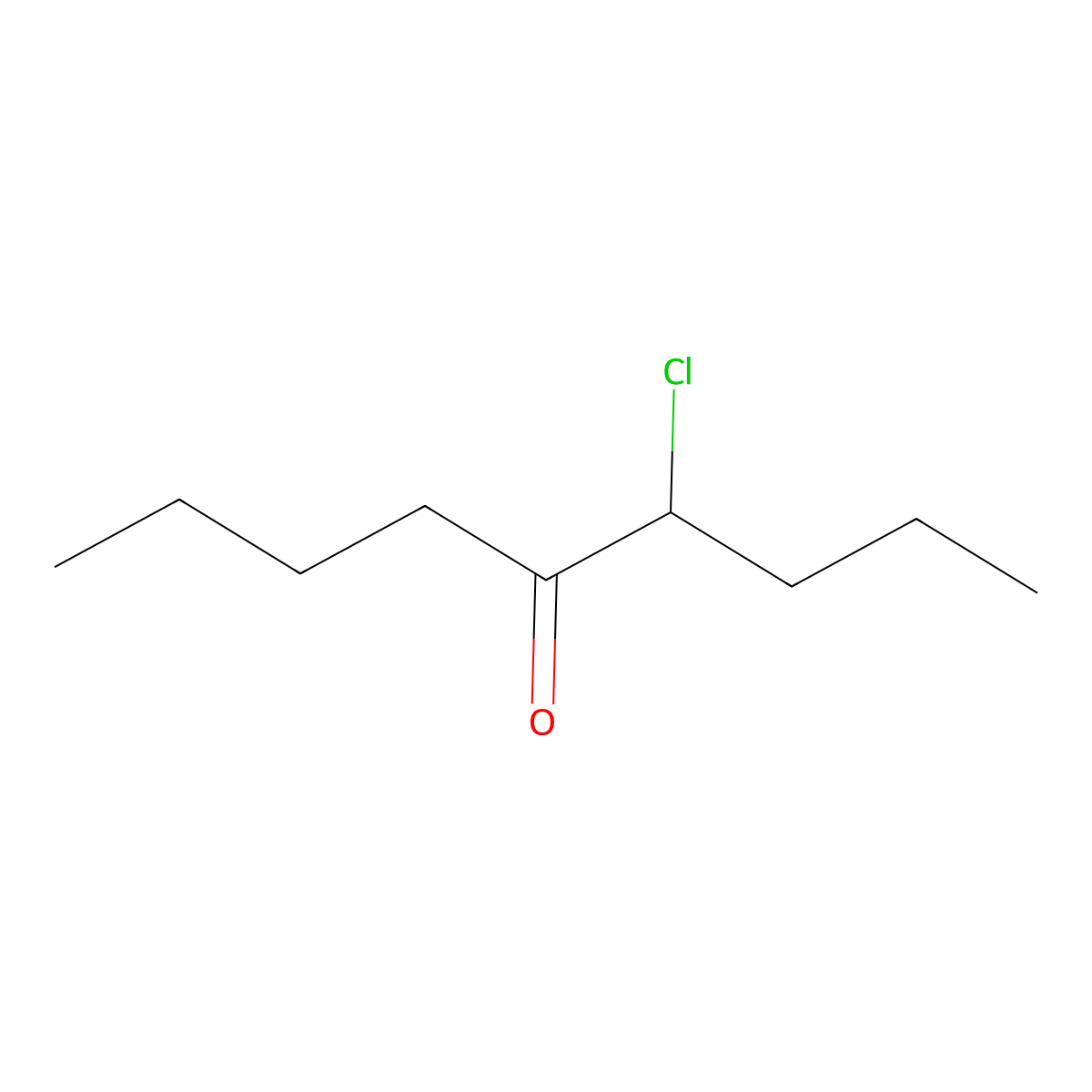 5-Nonanone, 4-chloro- molecular structure, CAS 61295-53-2