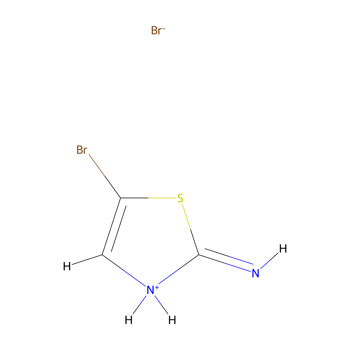 5-Bromo-2-thiazolamine hydrobromide molecular structure, CAS 61296-22-8