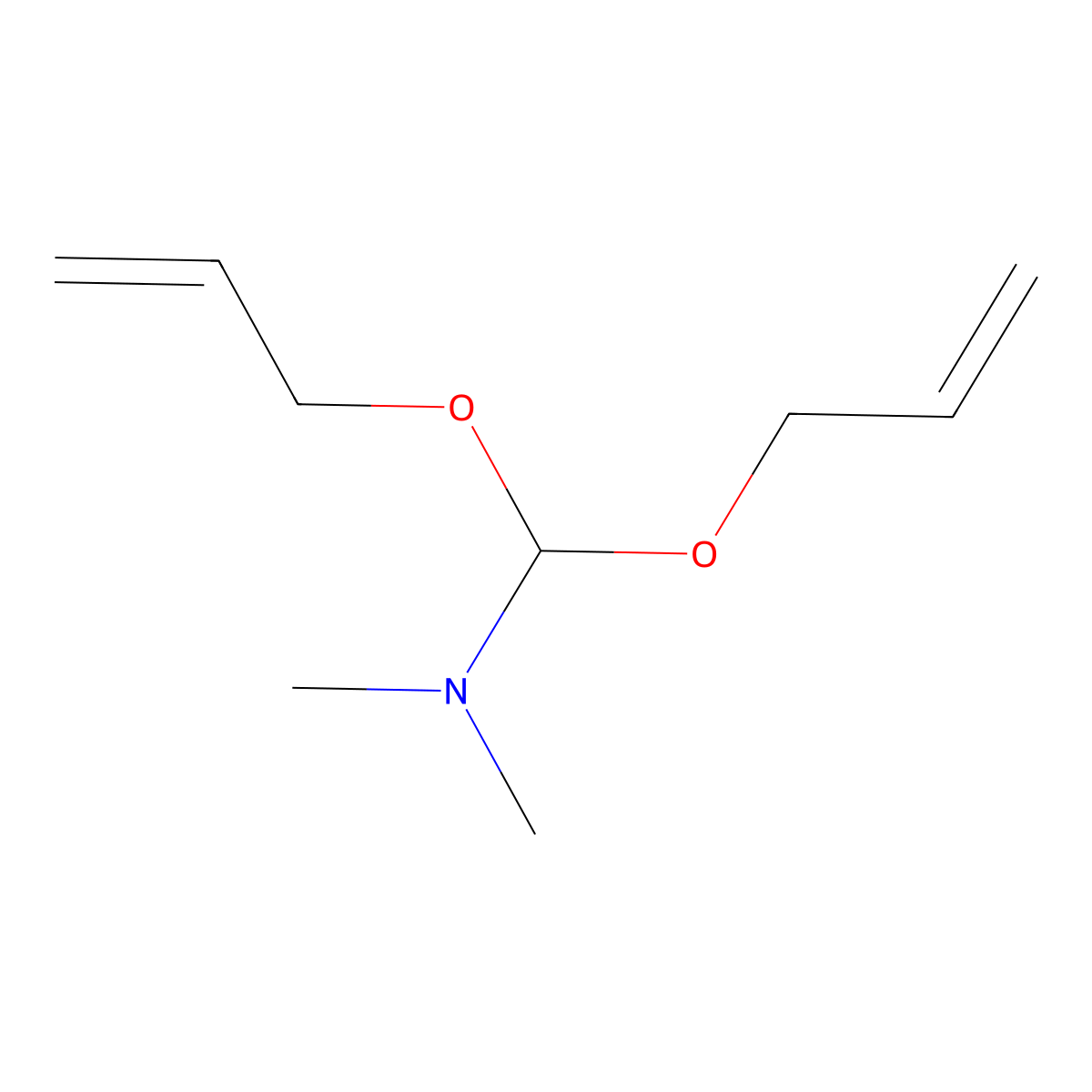 1,1-Bis(2-allyloxy)trimethylamine molecular structure, CAS 61296-25-1