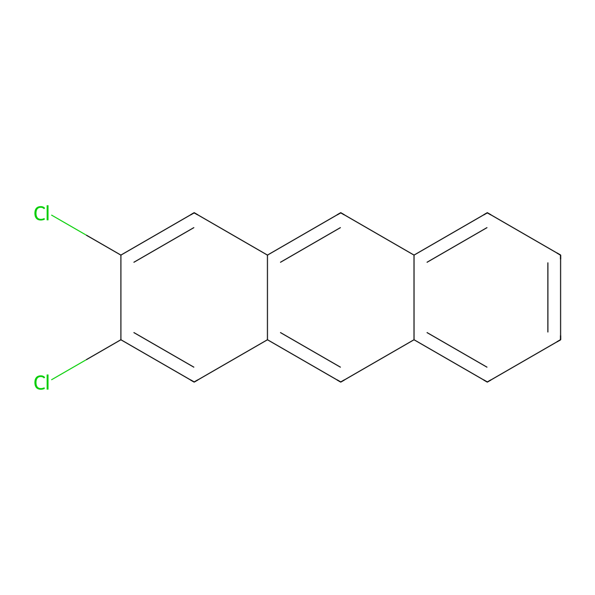2,3-Dichloroanthracene molecular structure, CAS 613-07-0