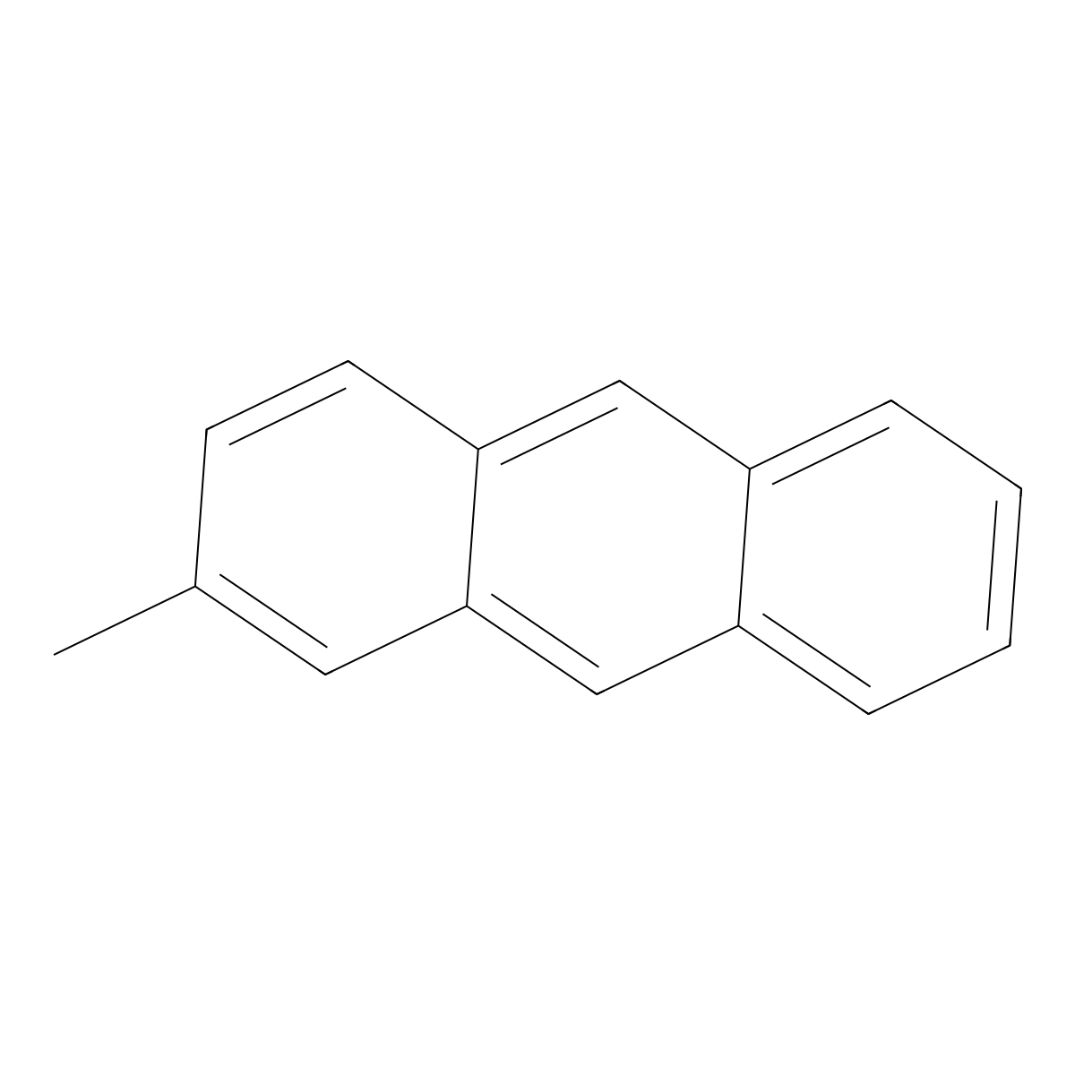 2-Methylanthracene molecular structure, CAS 613-12-7