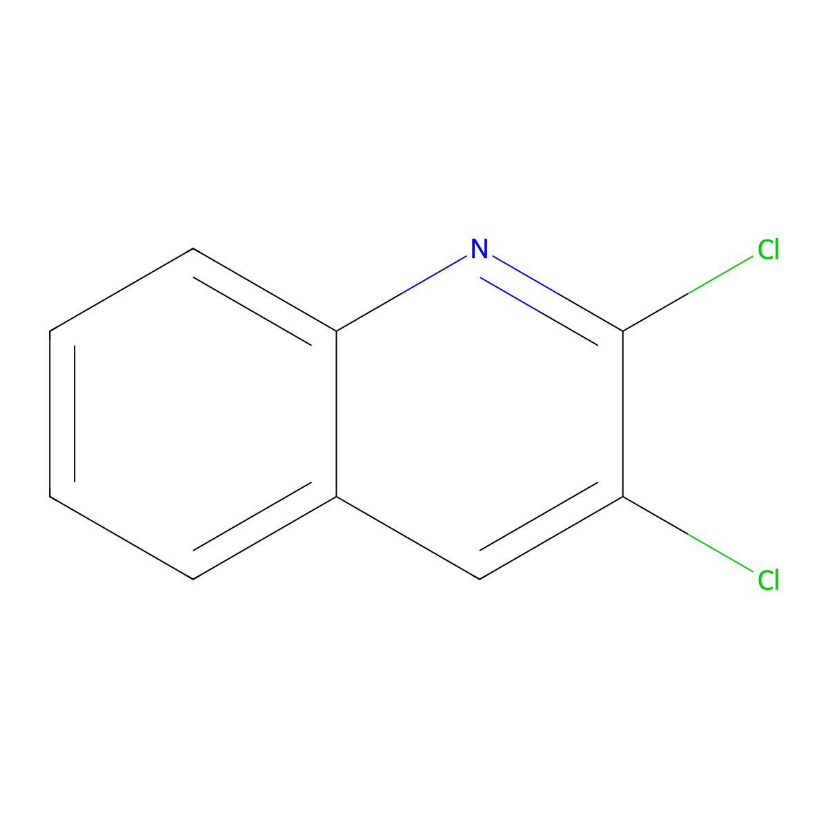 2,3-Dichloroquinoline molecular structure, CAS 613-18-3