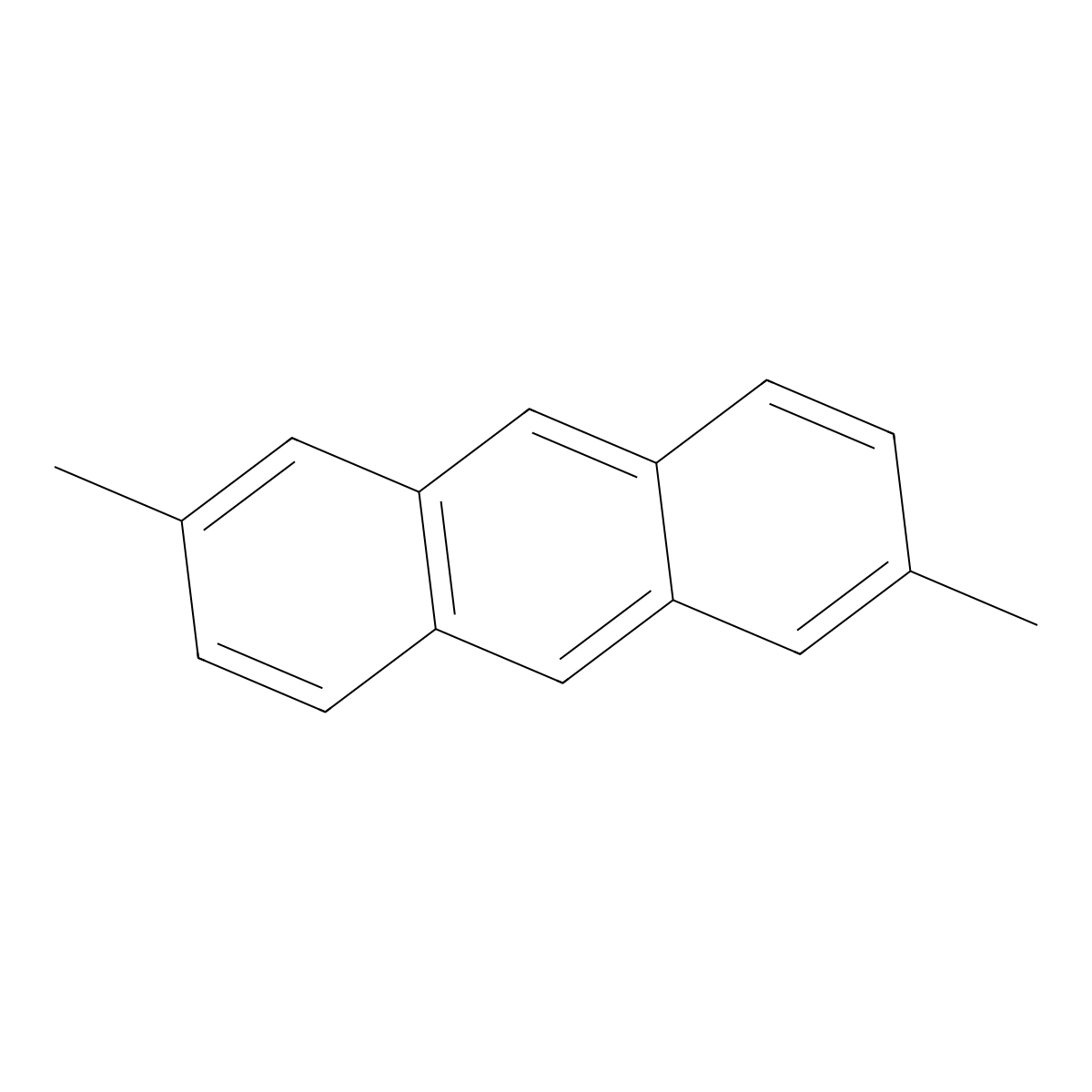 2,6-Dimethylanthracene molecular structure, CAS 613-26-3