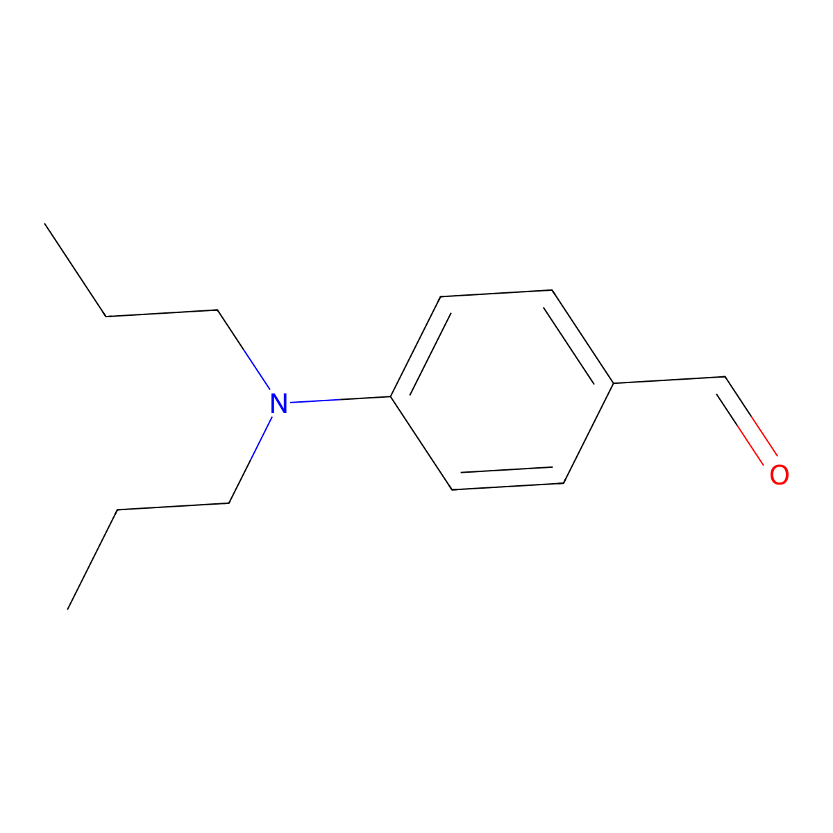 4-(Dipropylamino)benzaldehyde molecular structure, CAS 613-28-5
