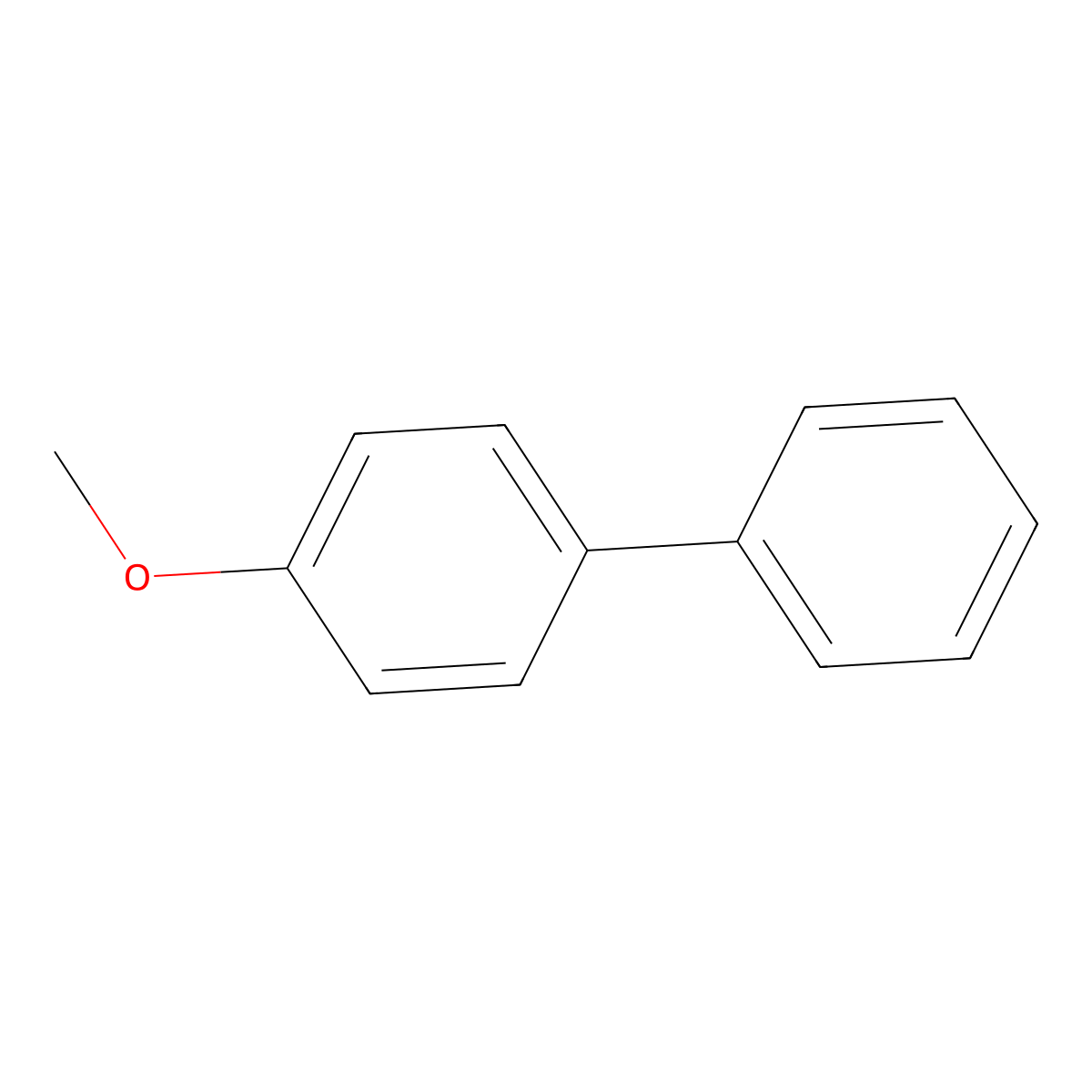 4-Methoxybiphenyl molecular structure, CAS 613-37-6