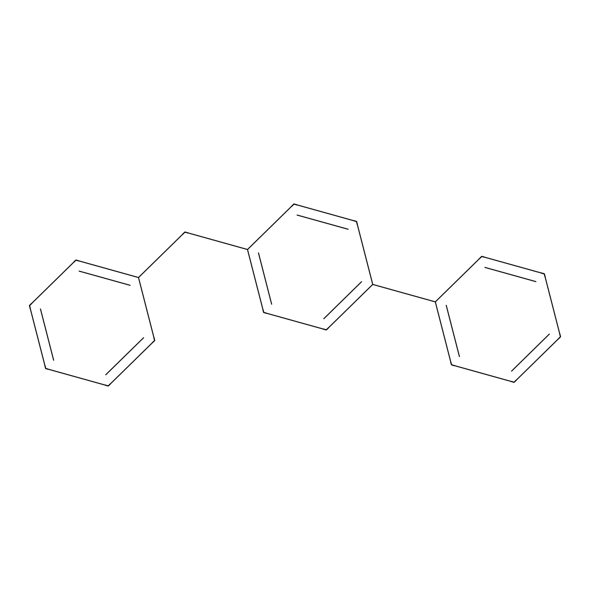 p-Benzylbiphenyl molecular structure, CAS 613-42-3