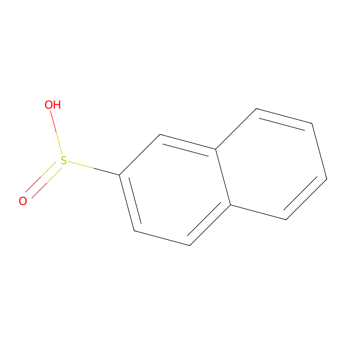 Naphthalene-2-sulfinic Acid molecular structure, CAS 613-49-0