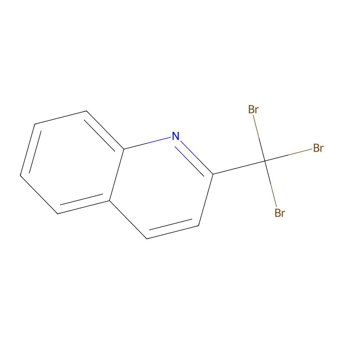 Quinoline, 2-(tribromomethyl)- molecular structure, CAS 613-53-6