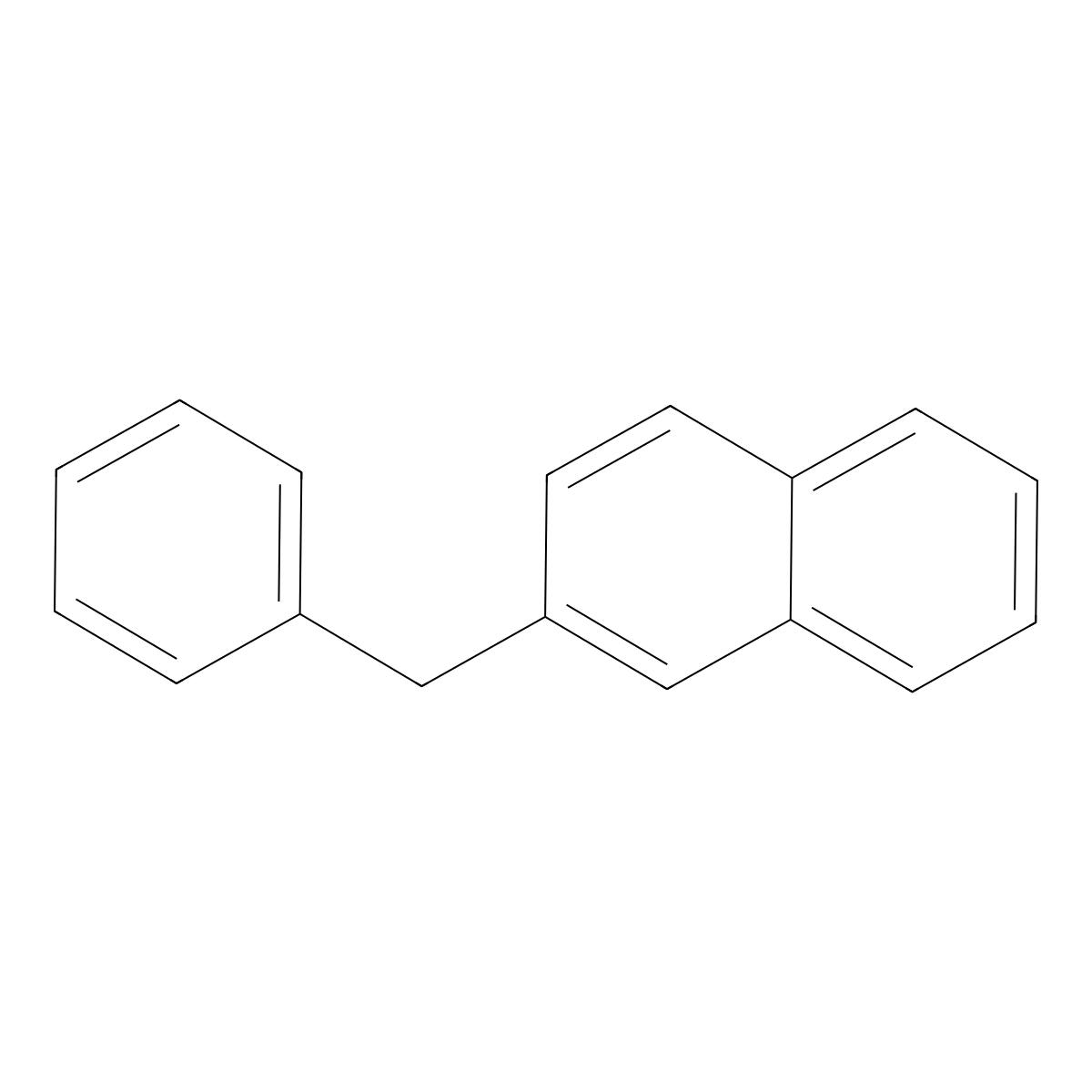 2-Benzylnaphthalene molecular structure, CAS 613-59-2