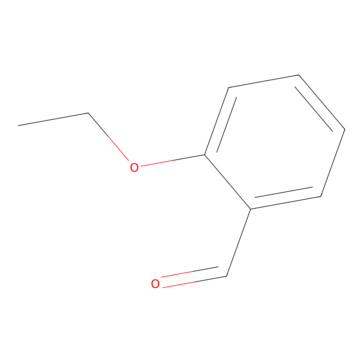 Benzaldehyde, 2-ethoxy- molecular structure, CAS 613-69-4