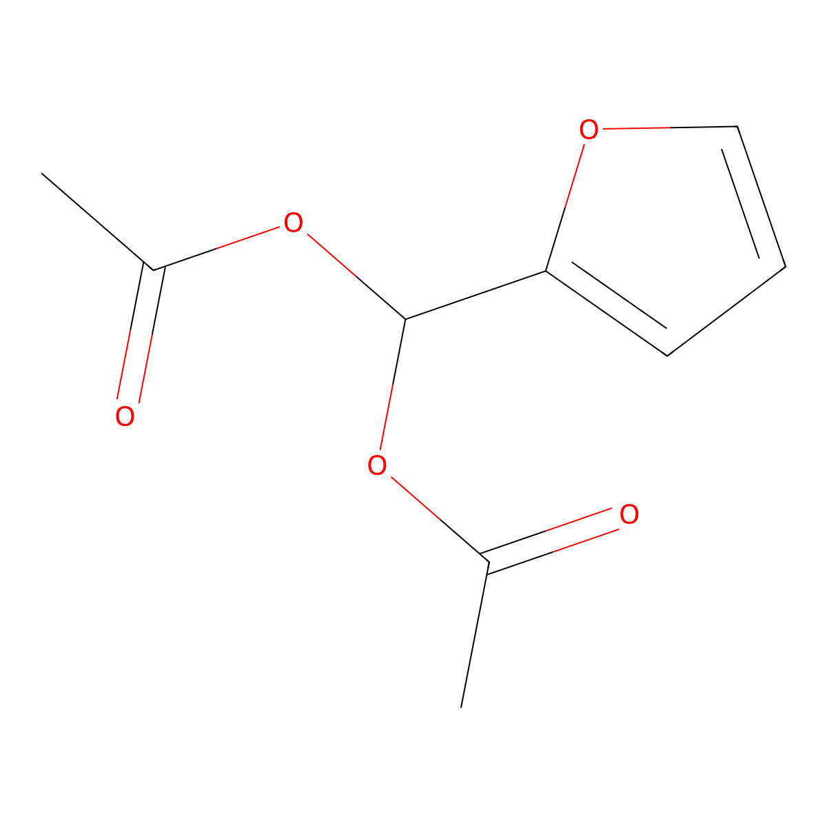 Methanediol, 1-(2-furanyl)-, 1,1-diacetate molecular structure, CAS 613-75-2