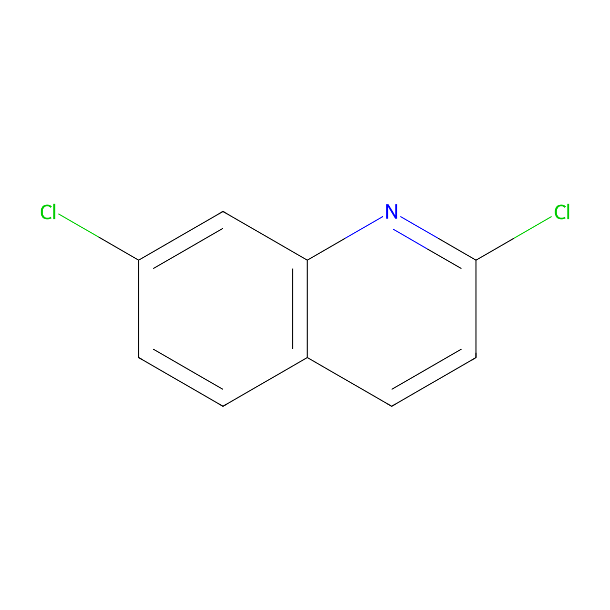 2,7-Dichloroquinoline molecular structure, CAS 613-77-4