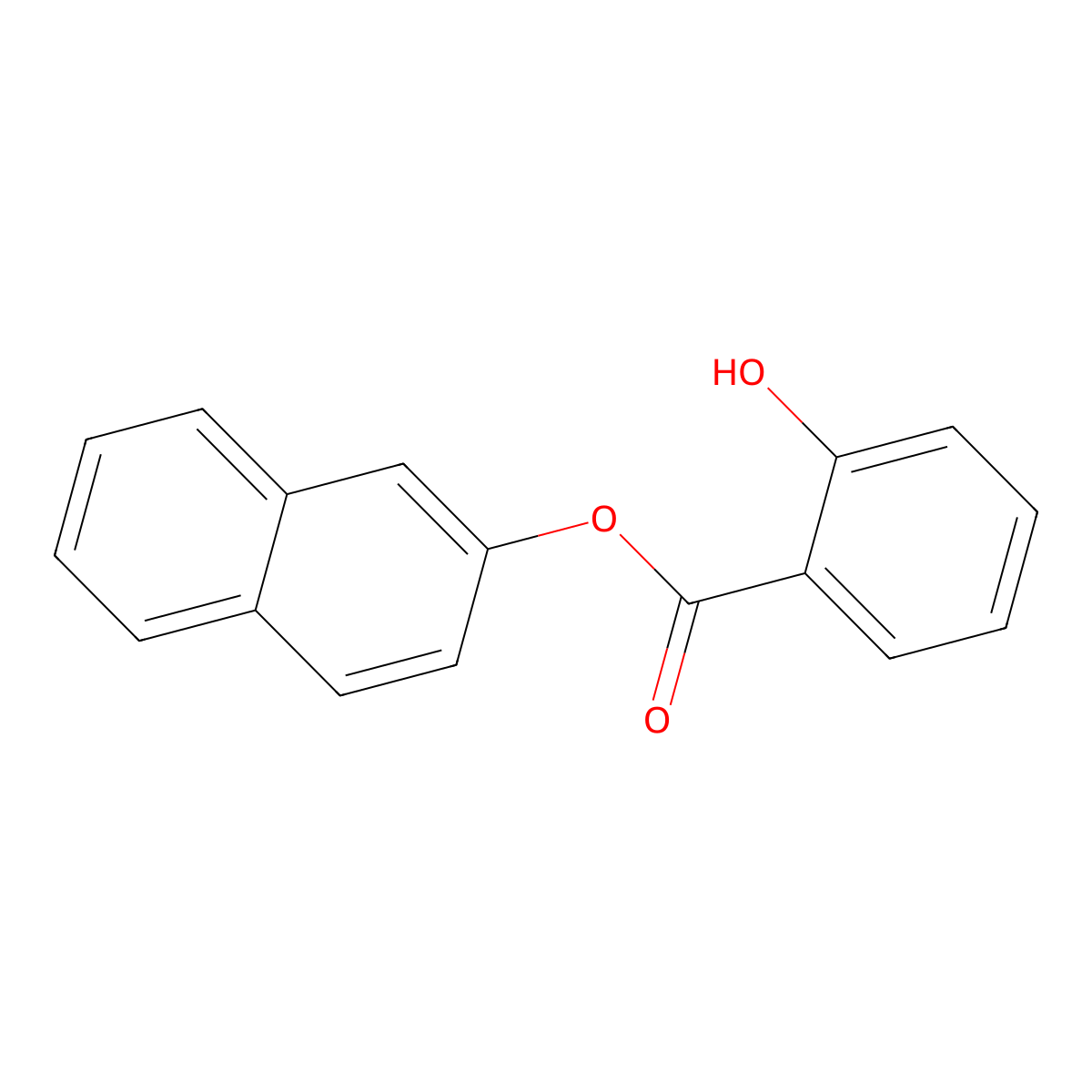 2-Naphthyl salicylate molecular structure, CAS 613-78-5