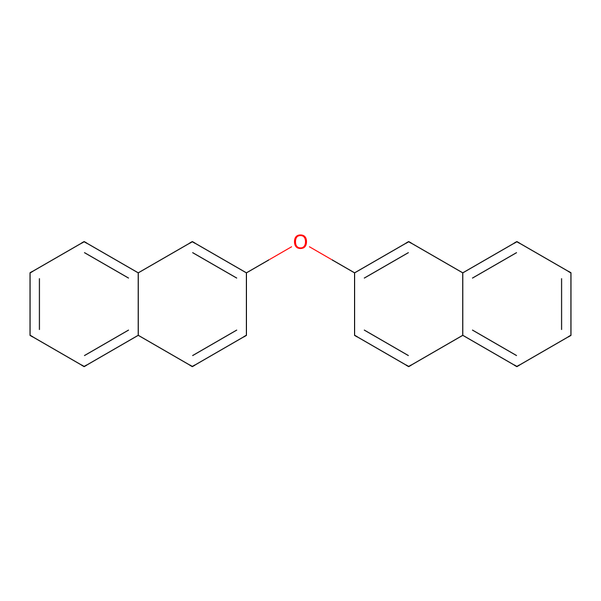 2-Naphthyl ether molecular structure, CAS 613-80-9