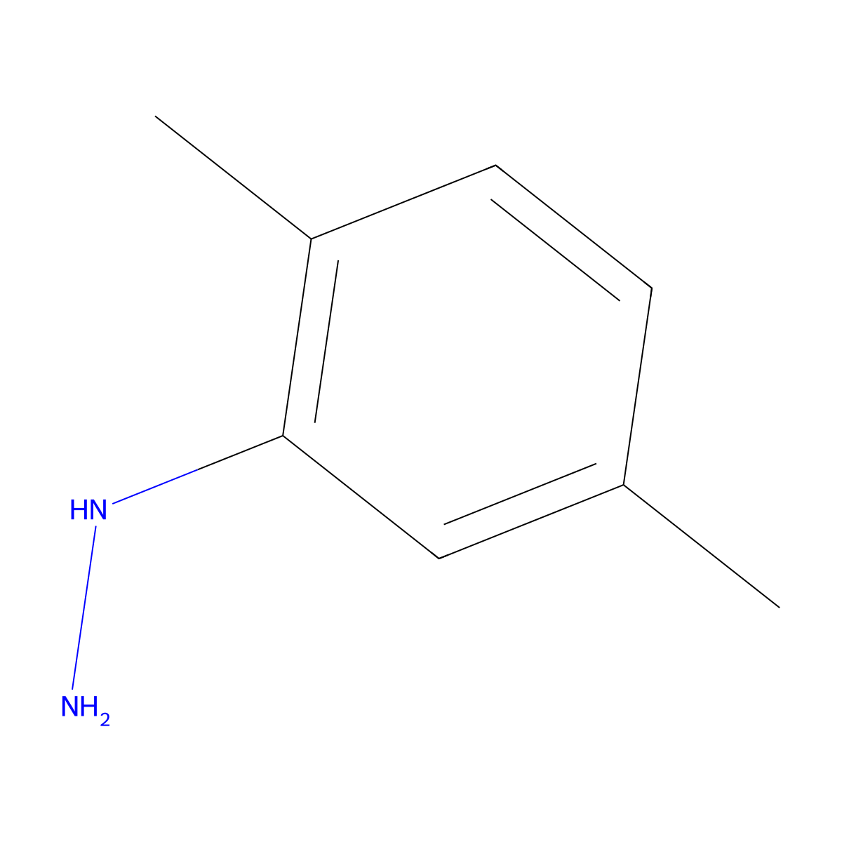 (2,5-Dimethylphenyl)hydrazine molecular structure, CAS 613-85-4