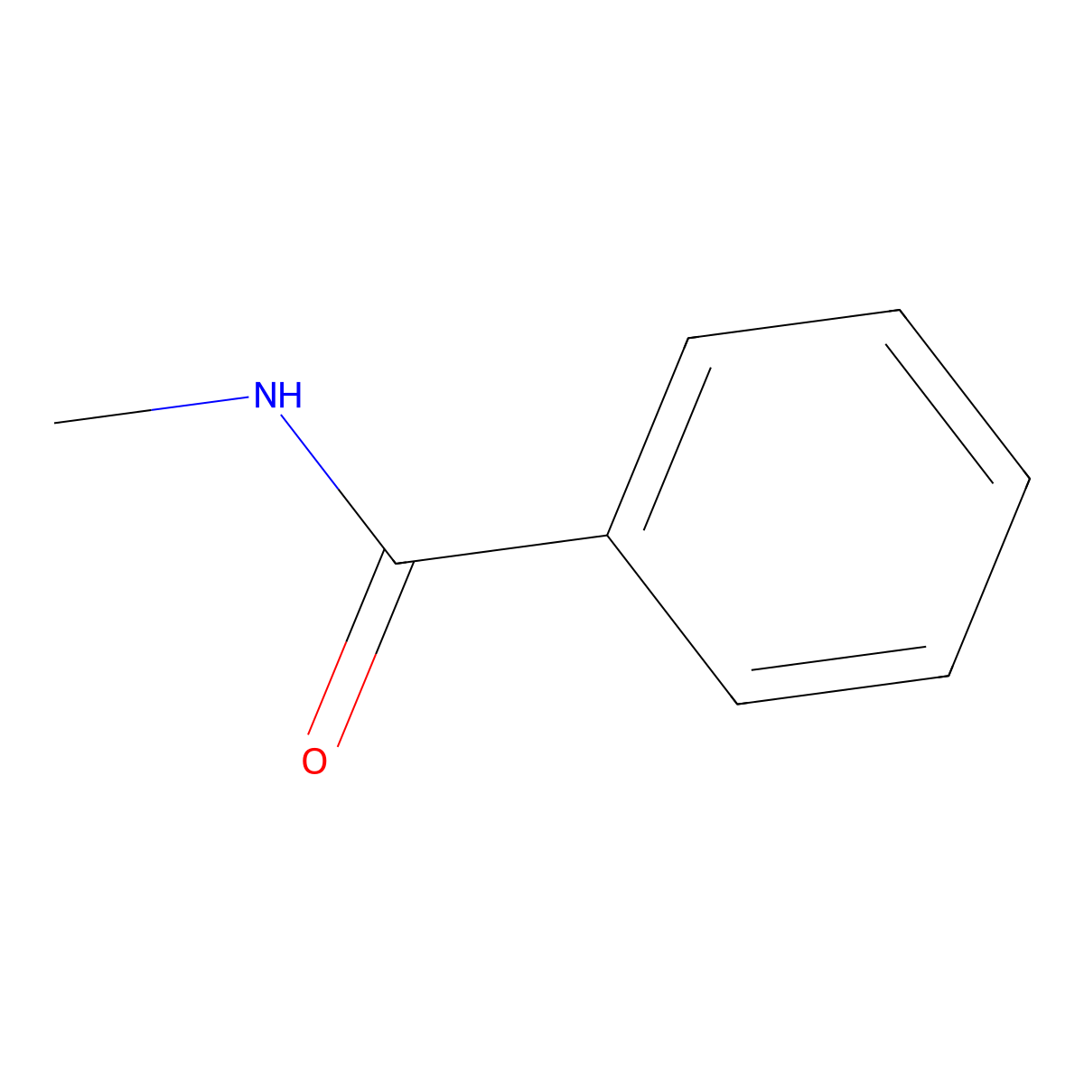 N-Methylbenzamide molecular structure, CAS 613-93-4