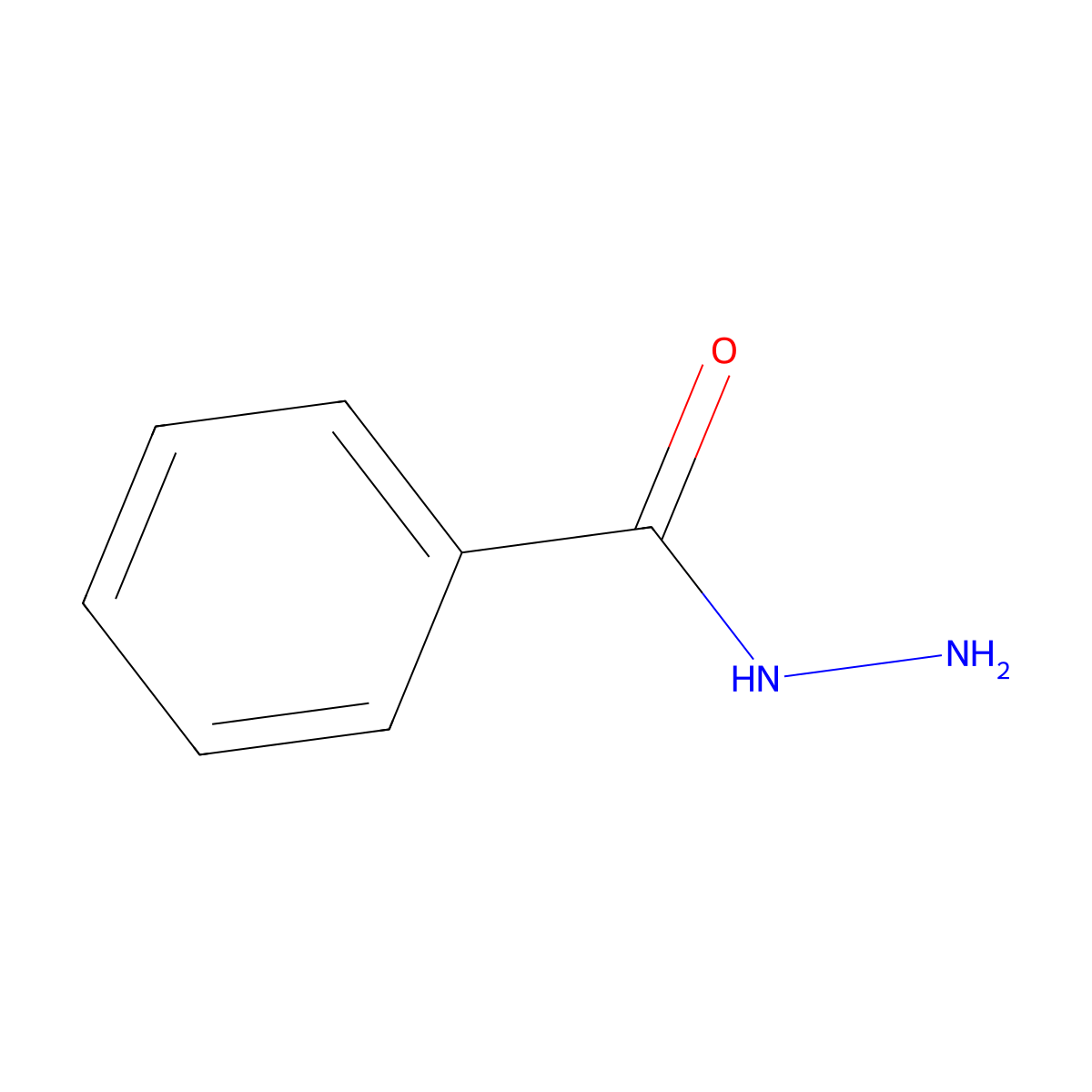 Benzoylhydrazine molecular structure, CAS 613-94-5