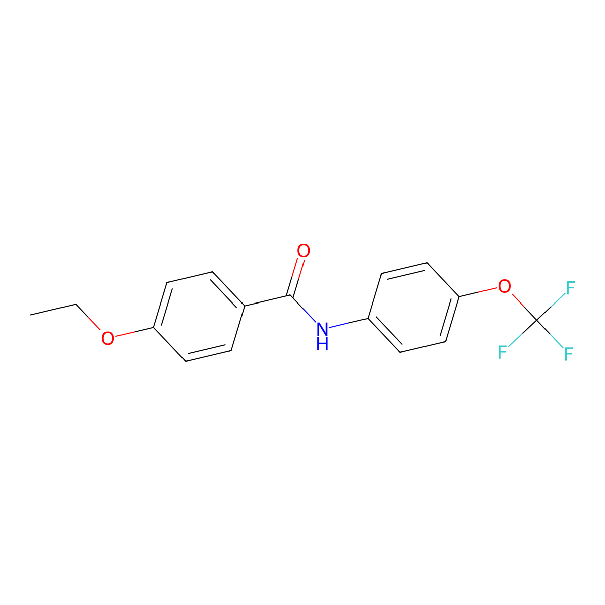 4-Ethoxy-n-[4-(trifluoromethoxy)phenyl]benzamide molecular structure, CAS 6130-41-2