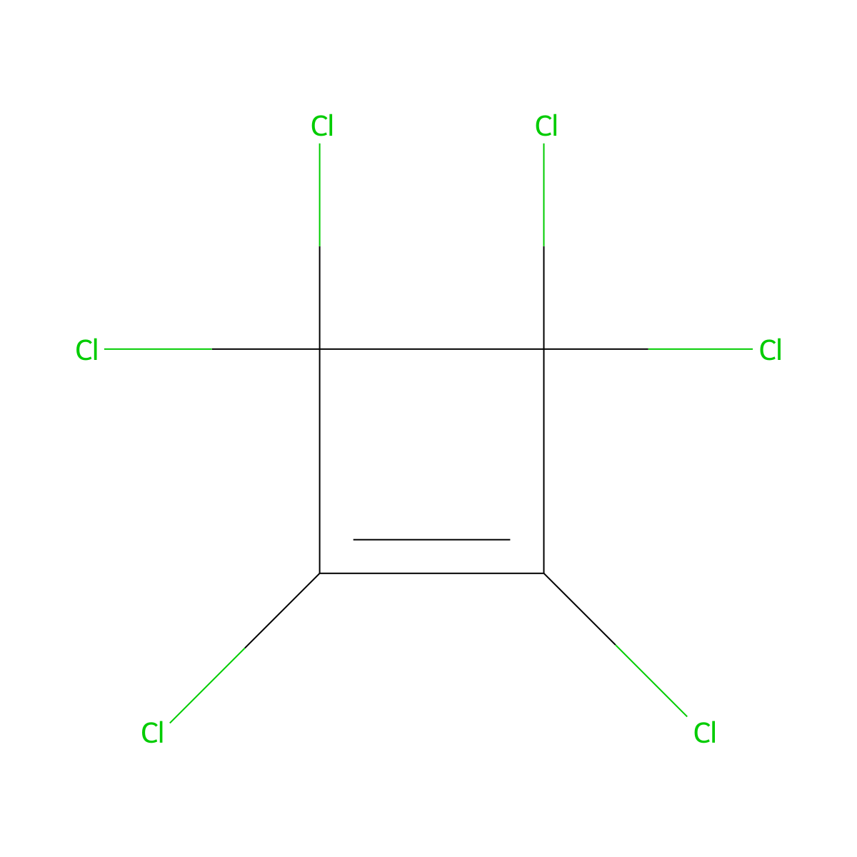 Hexachlorocyclobutene molecular structure, CAS 6130-82-1