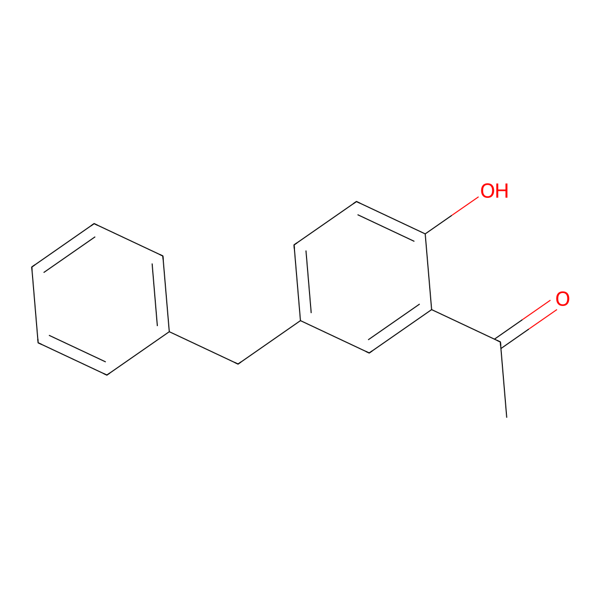 1-(5-Benzyl-2-hydroxyphenyl)ethan-1-one molecular structure, CAS 61300-15-0